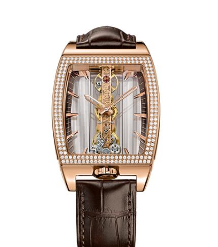 Replica Corum Golden Bridge Classic Rose Gold Diamonds Watch B113/03195 - 113.167.85/0F02 GL10R